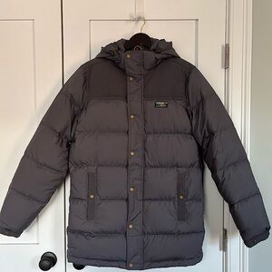 L.L. Bean Men’s Gray Mountain Classic Down Parka, Size Small